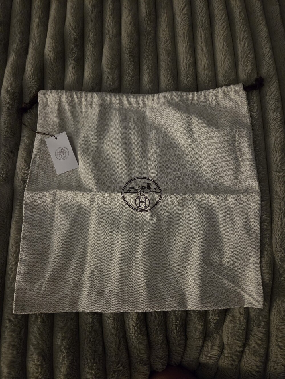 Hermès Drawstring Dust Bag in Natural Canvas( KELLY)
